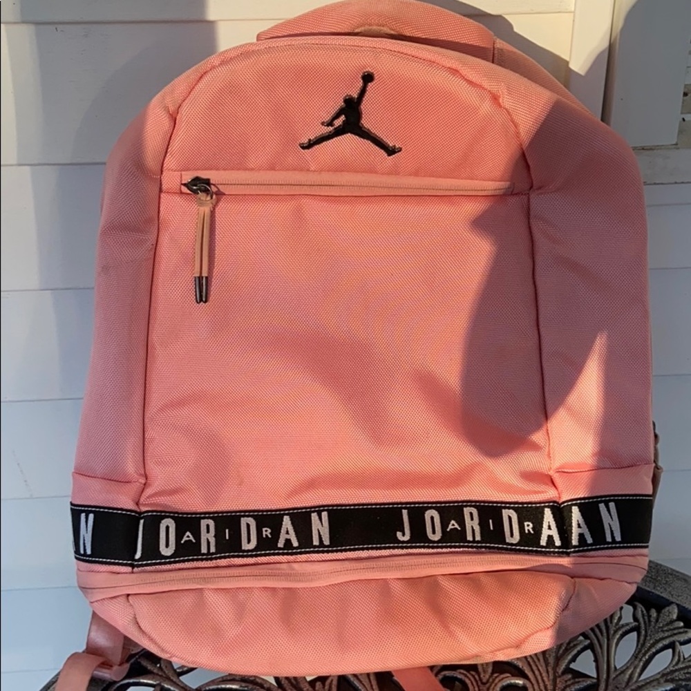 Pink Jordan backpack